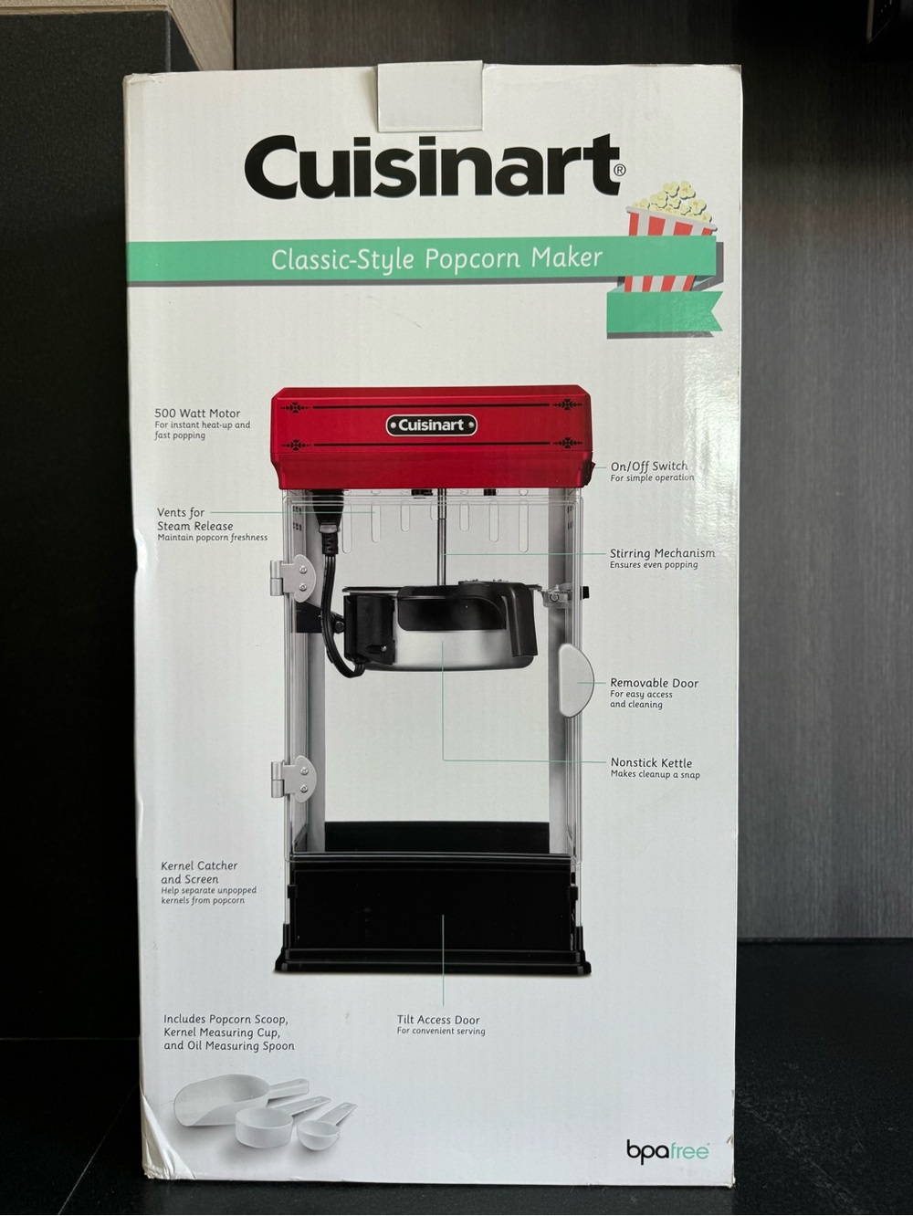 New In Box Unopened Cuisinart Classic-Style Popcorn Maker -
